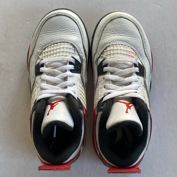 NIKE AIR JORDAN 4 Retro OG Red Cement BQ7669-161 Kid’s Size 12C - Picture 5 of 8